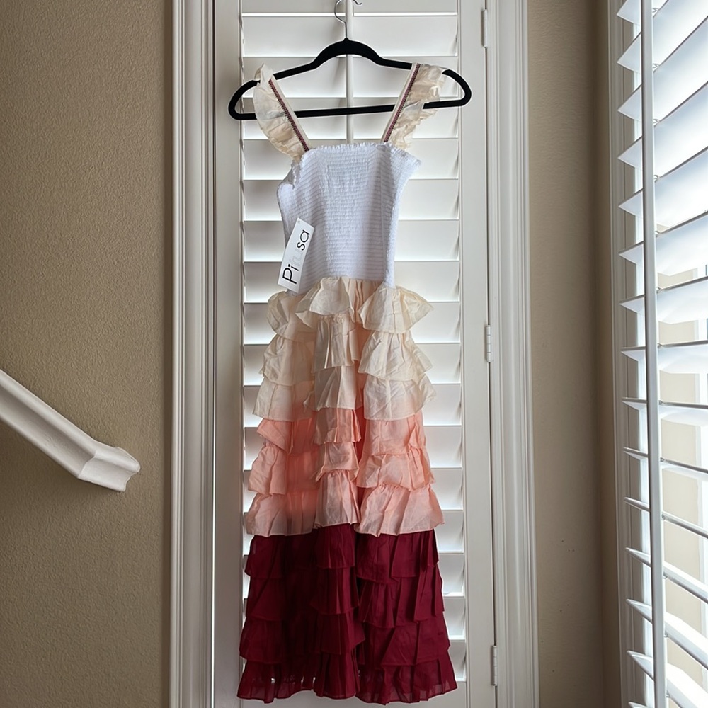 BRAND NEW Pitusa Ruffle Smocking Cotton Dress - Picture 7 of 10